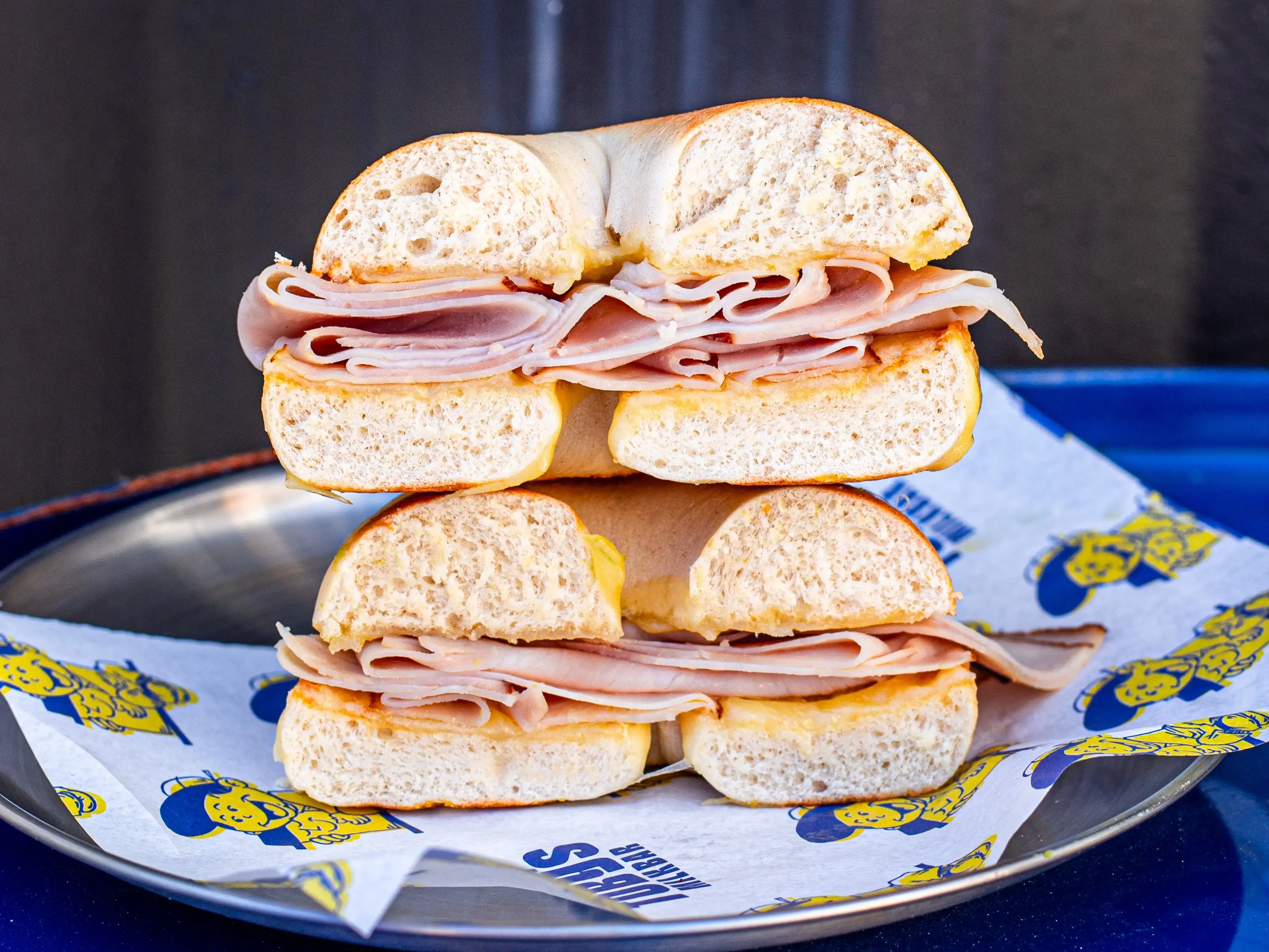 Ham and Cheese Bagel