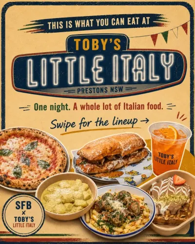 Instagram post: THIS IS EVERYTHING YOU CAN EAT AT TOBY’S LITTLE ITALY 🇮🇹